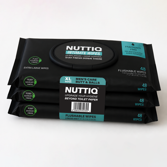 NUTTIQ™ XL Flushable Intimate Wipes – VALUE 3-PACK