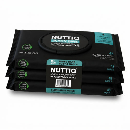 NUTTIQ™ XL Flushable Intimate Wipes – VALUE 3-PACK